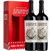 Estuche Vino Finjamos Demencia Malbec x2 unidades